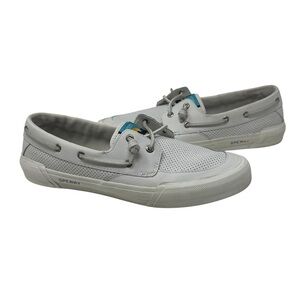 Sperry Women's Soletide 2-Eye White Sneakers STS86213 Size 10